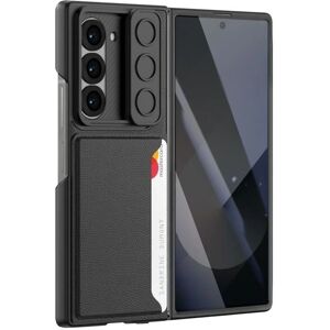 Avizar Galaxy Z Fold 6 Black Case with Card Holder & Tempered Glass Avizar Galaxy Z Fold 6 Black Case with Card Holder & Tempered Glass