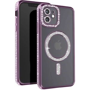 Avizar lilla iPhone 12 cover med MagSafe & Strass - Mobilcover Avizar lilla iPhone 12 cover med MagSafe & Strass - Mobilcover