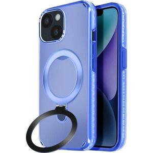 Avizar iPhone 14, 13 Stoßfestes Blaues Case mit Klappständer Avizar iPhone 14, 13 Stoßfestes Blaues Case mit Klappständer