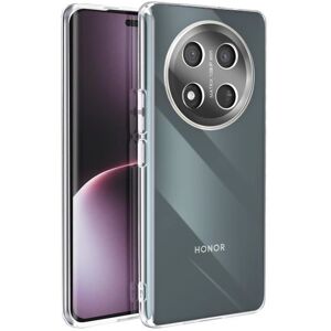 Gennemsigtig stødabsorberende silikone og akrylcover til Honor Magic 7 Lite - Telefon Type Gennemsigtig stødabsorberende silikone og akrylcover til Honor Magic 7 Lite - Telefon Type