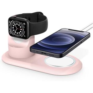 Eko Apple Watch iPhone 2-en-1 MagSafe TPU Rose - Support de chargement - Publicité Eko Apple Watch iPhone 2-en-1 MagSafe TPU Rose - Support de chargement - Publicité