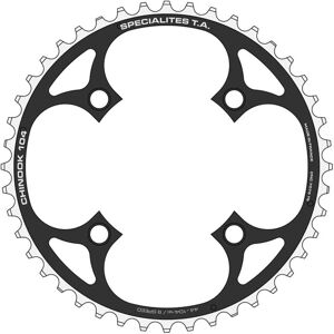 Plateau extérieur MTB TA 104 PCD Chinook 4-Arm 42-46T - Noir - Publicité Plateau extérieur MTB TA 104 PCD Chinook 4-Arm 42-46T - Noir - Publicité