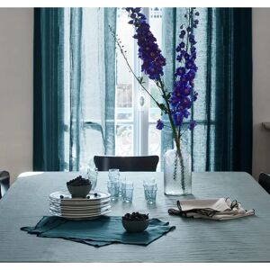 Madura Carlina Linen Curtain - Black Piping - Bohemian Style Madura Carlina Linen Curtain - Black Piping - Bohemian Style