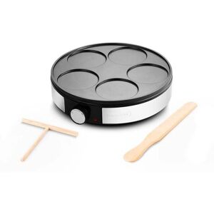 Kitchencook Minicrepe_nx Crêpière électrique - Noir - Revêtement antiadhésif - 1200W Kitchencook Minicrepe_nx Crêpière électrique - Noir - Revêtement antiadhésif - 1200W