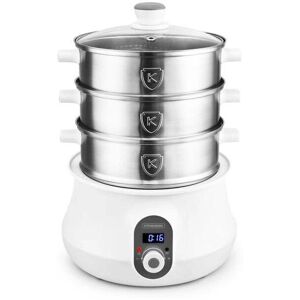 KitchenCook Acier Inoxydable Multisteam 9 - Vapeur Électrique et Machine à Couscous KitchenCook Acier Inoxydable Multisteam 9 - Vapeur Électrique et Machine à Couscous