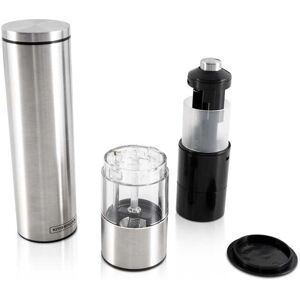 Set Moulins Électriques à Sel et Poivre en Acier Inoxydable Kitchencook - 74ml/35g Set Moulins Électriques à Sel et Poivre en Acier Inoxydable Kitchencook - 74ml/35g