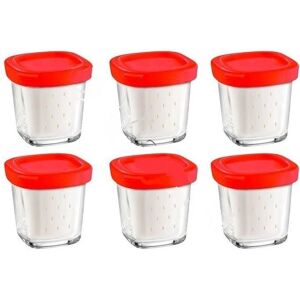 SEB - Set di Vasetti di Yogurt in Vetro - Compatibile con Yogurtiera SEB - Set di Vasetti di Yogurt in Vetro - Compatibile con Yogurtiera