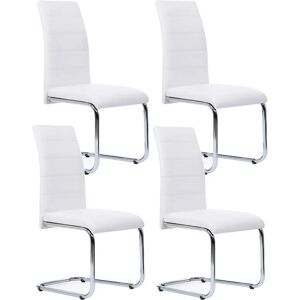 IDMARKET MIA Chaises de salle à manger blanches - Lot de 4 - Publicité IDMARKET MIA Chaises de salle à manger blanches - Lot de 4 - Publicité