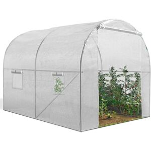 Serre de jardin blanche Roma 2x3M Idmarket pour légumes - Publicité Serre de jardin blanche Roma 2x3M Idmarket pour légumes - Publicité