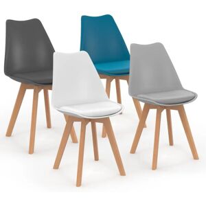 IDMARKET Chaise Scandinave 4 Pièces - Mobilier de Salle à Manger - Publicité IDMARKET Chaise Scandinave 4 Pièces - Mobilier de Salle à Manger - Publicité