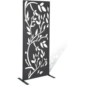 IDMARKET Panneau Décoratif Métallique - 160x60cm - Gris - Publicité IDMARKET Panneau Décoratif Métallique - 160x60cm - Gris - Publicité