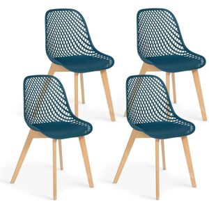 IDMARKET Sedie da pranzo Mandy blu anatra - Design scandinavo moderno IDMARKET Sedie da pranzo Mandy blu anatra - Design scandinavo moderno