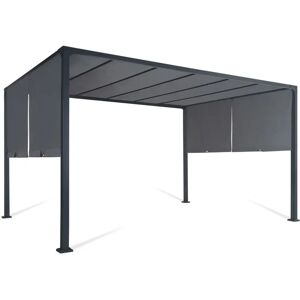 Pérgola corredera gris 3x4 M Idmarket - Sombra para jardín Pérgola corredera gris 3x4 M Idmarket - Sombra para jardín