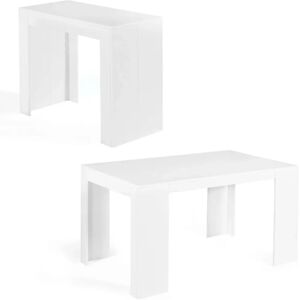 IDMARKET Console extensible blanche - 6 places - Publicité IDMARKET Console extensible blanche - 6 places - Publicité
