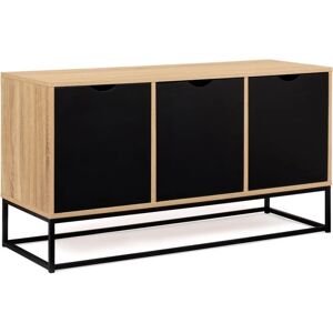 Idmarket Boston Bicolor Industrie Sideboard - 113cm Idmarket Boston Bicolor Industrie Sideboard - 113cm