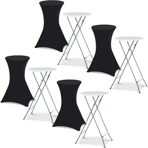 Idmarket - Hochklapptische - Stahl 105cm, Schwarze Hüllen Idmarket - Hochklapptische - Stahl 105cm, Schwarze Hüllen
