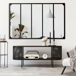 Miroir Idmarket en verre de cristal - Style industriel, 5 panneaux, 140x84 cm - Miroir - Publicité Miroir Idmarket en verre de cristal - Style industriel, 5 panneaux, 140x84 cm - Miroir - Publicité
