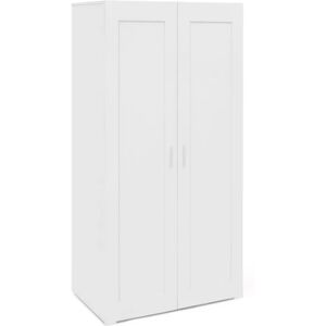 IDMARKET VITO Kleiderschrank - 80cm, 2 Türen, Stauraumregale IDMARKET VITO Kleiderschrank - 80cm, 2 Türen, Stauraumregale