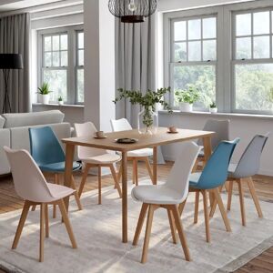 Idmarket Sara Mix 8 Skandinavische Stühle - Moderner Esszimmermöbel Idmarket Sara Mix 8 Skandinavische Stühle - Moderner Esszimmermöbel