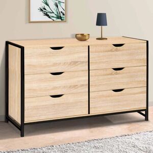 IDMARKET Detroit Armoire - XXL Stauraum, 6 Schubladen, Industrie IDMARKET Detroit Armoire - XXL Stauraum, 6 Schubladen, Industrie