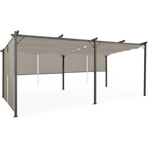 IDMARKET Pergola - Verstellbares Dach 3x6m mit Seitentools IDMARKET Pergola - Verstellbares Dach 3x6m mit Seitentools