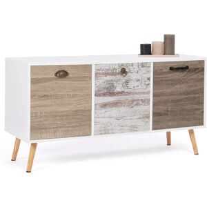 IDMARKET BAHIA Skandinavischer Sideboard - 3 Türen, 113cm IDMARKET BAHIA Skandinavischer Sideboard - 3 Türen, 113cm