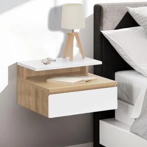 Idmarket Modell TOMI Wand-Nachttisch-Set mit Regalen Idmarket Modell TOMI Wand-Nachttisch-Set mit Regalen