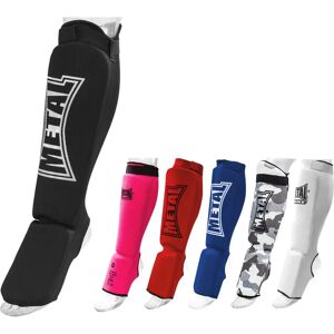 Protections en coton élastique Metal Boxe pour tibias et pieds - Publicité Protections en coton élastique Metal Boxe pour tibias et pieds - Publicité