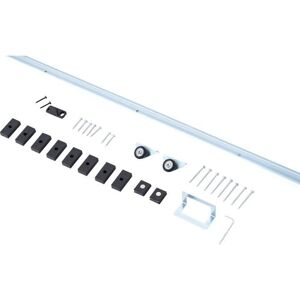 HOMCOM Kit porta scorrevole in acciaio - Per porte da 4cm di spessore, 93cm di larghezza HOMCOM Kit porta scorrevole in acciaio - Per porte da 4cm di spessore, 93cm di larghezza