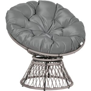 Fauteuil de Jardin Outsunny - Rotation, Résistant aux Intempéries, Grand Coussin - Publicité Fauteuil de Jardin Outsunny - Rotation, Résistant aux Intempéries, Grand Coussin - Publicité