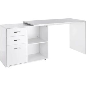 Homcom Bureau d'angle modulaire blanc - Bureau - Publicité Homcom Bureau d'angle modulaire blanc - Bureau - Publicité
