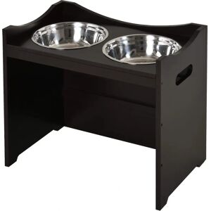 Distributeur Élevé PawHut pour Chiens et Chats - Hauteur Réglable - Bols en Inox - Publicité Distributeur Élevé PawHut pour Chiens et Chats - Hauteur Réglable - Bols en Inox - Publicité