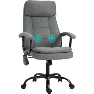 Silla de Oficina Gris Vinsetto con Masaje Lumbar - Silla de Oficina Silla de Oficina Gris Vinsetto con Masaje Lumbar - Silla de Oficina