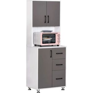 Armario de cocina bicolor HOMCOM - Moderno, Espacioso, Duradero Armario de cocina bicolor HOMCOM - Moderno, Espacioso, Duradero