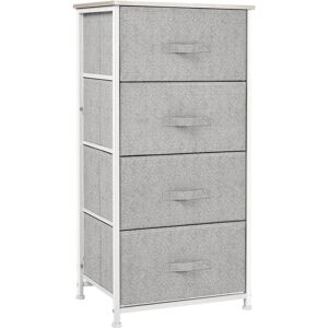 HOMCOM Commode moderne gris et blanche - Rangement chambre - Publicité HOMCOM Commode moderne gris et blanche - Rangement chambre - Publicité