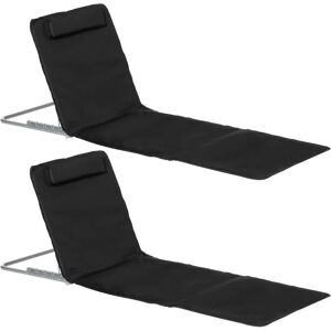 Outsunny Strandmat set - Verstelbaar in Meerdere Posities - 2 Stuks Outsunny Strandmat set - Verstelbaar in Meerdere Posities - 2 Stuks
