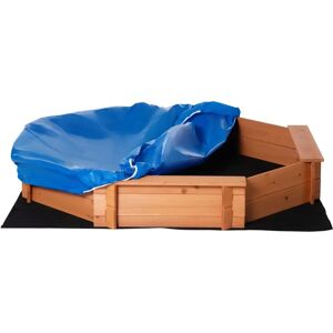 Bac à sable octogonal en bois Outsunny avec 4 bancs - Enfants 3-8 ans - Publicité Bac à sable octogonal en bois Outsunny avec 4 bancs - Enfants 3-8 ans - Publicité