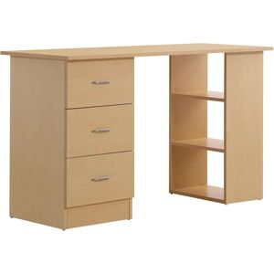HOMCOM Bureau Multifonction Bois Clair - Mobilier Bureau - Publicité HOMCOM Bureau Multifonction Bois Clair - Mobilier Bureau - Publicité