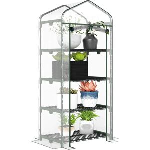 Serre de Jardin Outsunny - 4 Niveaux, 0,7x0,5x1,6m, Transparent - Publicité Serre de Jardin Outsunny - 4 Niveaux, 0,7x0,5x1,6m, Transparent - Publicité