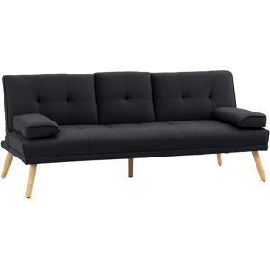 Homcom Canapé-Lit 3 Places Scandinave Gris - Canapé-Lit - Publicité Homcom Canapé-Lit 3 Places Scandinave Gris - Canapé-Lit - Publicité