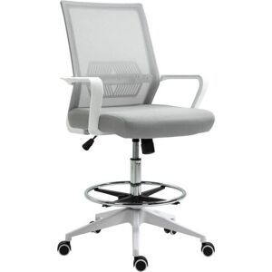 Sedia da ufficio Vinsetto - Altezza regolabile, rotazione 360°, rete, grigio Sedia da ufficio Vinsetto - Altezza regolabile, rotazione 360°, rete, grigio
