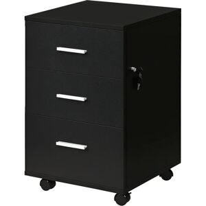 Vinsetto Armoire de Rangement Noire - 3 Tiroirs Bureau - Publicité Vinsetto Armoire de Rangement Noire - 3 Tiroirs Bureau - Publicité