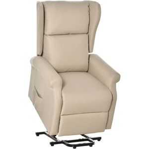 Homcom Fauteuil relax électrique - Beige - Confort contemporain - Publicité Homcom Fauteuil relax électrique - Beige - Confort contemporain - Publicité