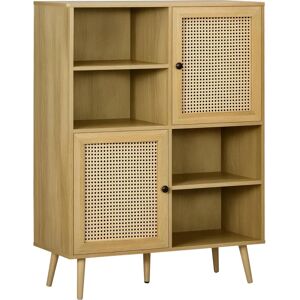 HOMCOM mobile vintage e naturale - 90L x 35l x 120H cm HOMCOM mobile vintage e naturale - 90L x 35l x 120H cm