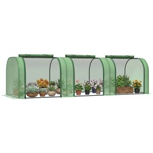 Mini serre de jardin Outsunny - Protège plantes du froid, pluie, insectes - Publicité Mini serre de jardin Outsunny - Protège plantes du froid, pluie, insectes - Publicité