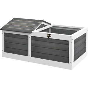 PawHut Enclos pour Tortue - Espace Double en Bois - 86x54x43 cm - Publicité PawHut Enclos pour Tortue - Espace Double en Bois - 86x54x43 cm - Publicité