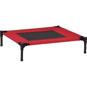 Lit surélevé PawHut pour animaux - Textilène, 76x61x18cm - Rouge et Noir - Publicité Lit surélevé PawHut pour animaux - Textilène, 76x61x18cm - Rouge et Noir - Publicité