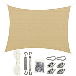Voile d'ombrage rectangulaire grande taille Outsunny - 4x3 m - Publicité Voile d'ombrage rectangulaire grande taille Outsunny - 4x3 m - Publicité