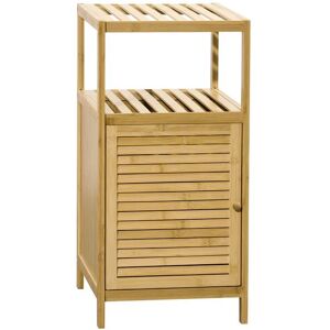 Kleankin Armoire de Rangement de Salle de Bain en Bambou Naturel - 2 Étagères & 1 Porte - Publicité Kleankin Armoire de Rangement de Salle de Bain en Bambou Naturel - 2 Étagères & 1 Porte - Publicité