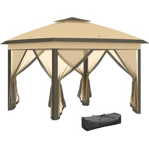 Tente de jardin Outsunny - Toit double avec moustiquaires UV - Publicité Tente de jardin Outsunny - Toit double avec moustiquaires UV - Publicité